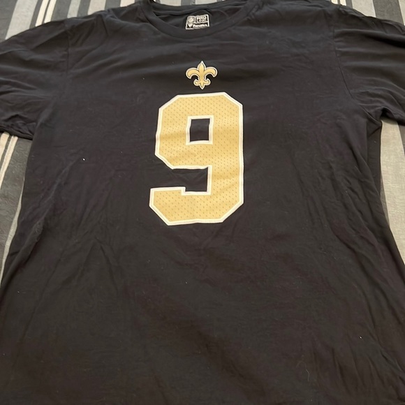 Majestic Other - Drew Brees New Orleans saints shirt small black
